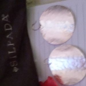 Woman 's Sterling Silver Bold Earrings